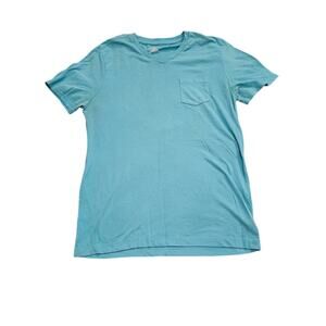 Express Men's Size Large Light Blue V-Neck Short Sleeve T-Shirt